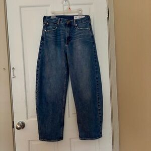 Gap High Rise Barrel Jean